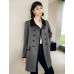 Contrast-Trim Double-Breasted Trench Coat Contrast-Trim Double-Breasted Trench Coat