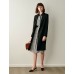 Black Longline Blazer Trench Coat