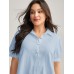 Pure Cotton Ruffled Puffy Sleeve Blouse