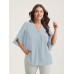 Petal Sleeve Toothpick Pleats Shirt