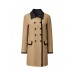 Contrast-Trim Double-Breasted Trench Coat Contrast-Trim Double-Breasted Trench Coat