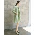 Sage Green Lyocel Trench Coat