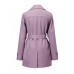 Vintage Lapel Belted Short Trench Coat