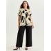 Supersoft Abstract Print Breathable Blouse