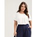 Toothpick Pleat Layered Flutter Sleeve Blouse Toothpick Pleat Layered Flutter Sleeve Blouse