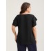 Toothpick Pleat Layered Flutter Sleeve Blouse Toothpick Pleat Layered Flutter Sleeve Blouse