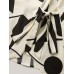 Abstract Print Knotted Blouse