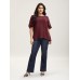 Solid Tiered Ruffles Split Hem Blouse Solid Tiered Ruffles Split Hem Blouse