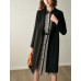 Black Longline Blazer Trench Coat
