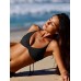 Black Twist Backless Bikini Top
