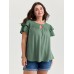 Pure Cotton Layered Sleeve Flowy Blouse