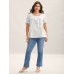 Cotton Square Neck Ruffled Sleeve Shirt