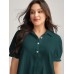 Pure Cotton Ruffled Puffy Sleeve Blouse