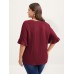Toothpick Pleats Ruffled Sleeve Solid Blouse Toothpick Pleats Ruffled Sleeve Solid Blouse