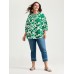 Sweet Floral Print Button Front Blouse Sweet Floral Print Button Front Blouse