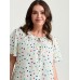Colorful Polka Dots Drawstring Ruched Blouse