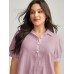Pure Cotton Ruffled Puffy Sleeve Blouse