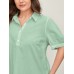 Pure Cotton Ruffled Puffy Sleeve Blouse