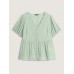 Textured Fit And Flare Plain Blouse Textured Fit And Flare Plain Blouse