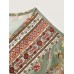 Breezy Floral Print Stretchy Waist Blouse