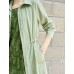 Sage Green Lyocel Trench Coat
