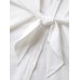 Knotted Front Asymmetrical Hem Blouse