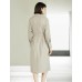 Lapel Mid-Length Classic Trench Coat Lapel Mid-Length Classic Trench Coat