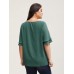 Solid Tiered Ruffles Split Hem Blouse Solid Tiered Ruffles Split Hem Blouse