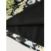Floral Print Ruffled Edges Blouse