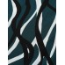 Abstract Print Notched Collar Blouse