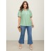 Pure Cotton Ruffled Puffy Sleeve Blouse