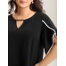 Color Contrast Petal Sleeve Shirt Color Contrast Petal Sleeve Shirt