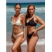 Black Twist Backless Bikini Top