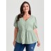Textured Fit And Flare Plain Blouse Textured Fit And Flare Plain Blouse