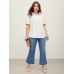 Pure Cotton Ruffled Puffy Sleeve Blouse