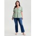 Textured Fit And Flare Plain Blouse Textured Fit And Flare Plain Blouse