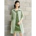 Sage Green Lyocel Trench Coat
