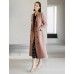 Gathered Waist Double-Breasted Trench Coat Gathered Waist Double-Breasted Trench Coat