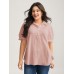 Pure Cotton Ruffled Puffy Sleeve Blouse