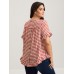 Gingham Print Button Back Blouse Gingham Print Button Back Blouse
