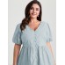 Textured Fit And Flare Plain Blouse Textured Fit And Flare Plain Blouse