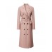 Gathered Waist Double-Breasted Trench Coat Gathered Waist Double-Breasted Trench Coat