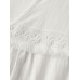 Pure Cotton Sheer Lace Trim Blouse Pure Cotton Sheer Lace Trim Blouse