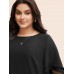 Solid Tiered Ruffles Split Hem Blouse Solid Tiered Ruffles Split Hem Blouse