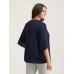 Petal Sleeve Toothpick Pleats Shirt