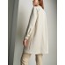 Beige PU Leather Pocket Detail Trench Coat