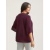 Petal Sleeve Toothpick Pleats Shirt