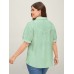 Pure Cotton Ruffled Puffy Sleeve Blouse
