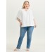 Petal Sleeve Toothpick Pleats Shirt