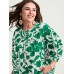 Sweet Floral Print Button Front Blouse Sweet Floral Print Button Front Blouse